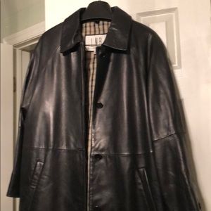 Leather coat
